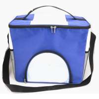 Portable insulated cool bag lunch cooler bag with adjustable shoulder strap