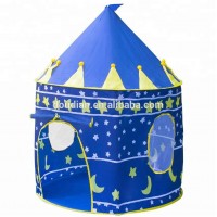 Outdoor Blue Foldable Princess Castle Kids Play Tent House