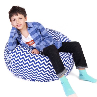 Hottest Premium Cotton Canvas Children's Chair Cover  Lovely Stuffed Bean Bag Soft Toy Bag kids Toys Organizer Storage Wholesale