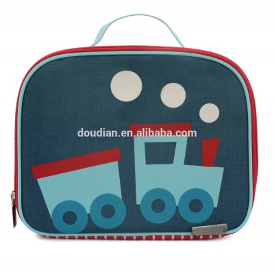 Kids hanging lunch cooler bag with zipper