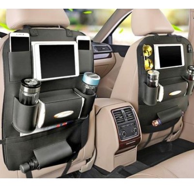 Car Pocket Organizer Foldable Tablet Holder Kids Protector car back seat organizer for kids